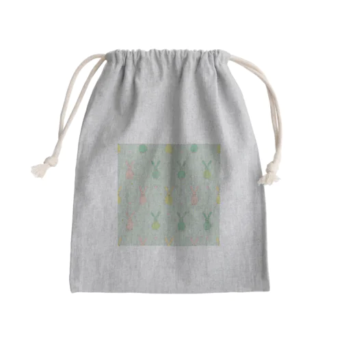 うさぎ柄8 Mini Drawstring Bag