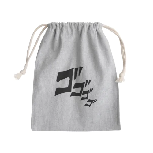 ゴゴゴゴドドドド Mini Drawstring Bag