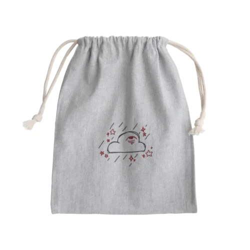 寝不足っぽいわ Mini Drawstring Bag