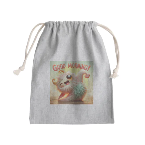 goodmorning　monster Mini Drawstring Bag