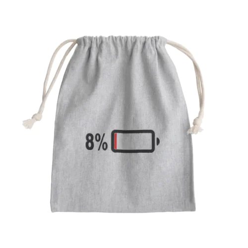 充電８％マーク　グッズ Mini Drawstring Bag