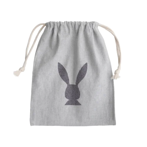 シルエットぴょん🐰 Mini Drawstring Bag