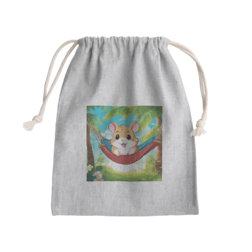 ハンモックハムスター Mini Drawstring Bag