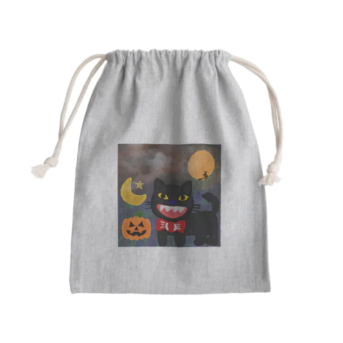 ハロウィン🎃くろねこ🐈‍⬛ Mini Drawstring Bag