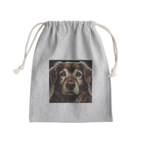 気難しやの犬さん Mini Drawstring Bag