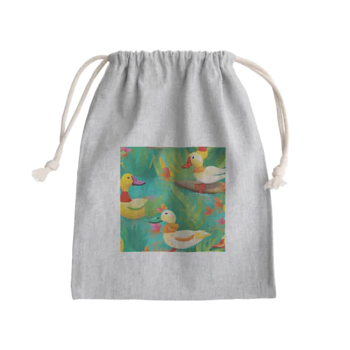 サンシャインアヒル Mini Drawstring Bag