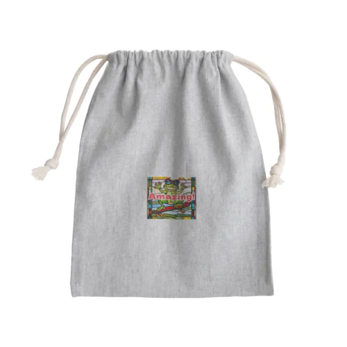 AMAZINGグラサンカエル Mini Drawstring Bag