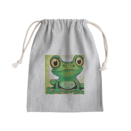 期待ガエル Mini Drawstring Bag