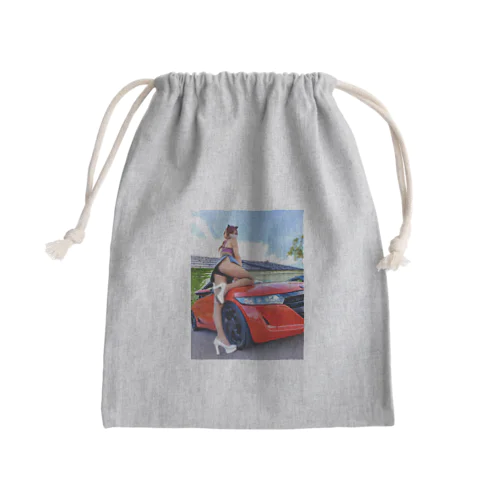 美脚kana ＆スーパーカー Mini Drawstring Bag