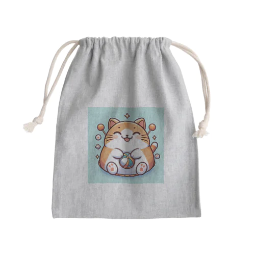 まるねこ37 Mini Drawstring Bag