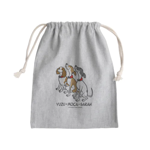 YUZU,MOCA,SARAHさん専用(黒文字) Mini Drawstring Bag