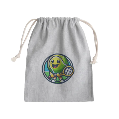 テニスボールキャラクター Mini Drawstring Bag