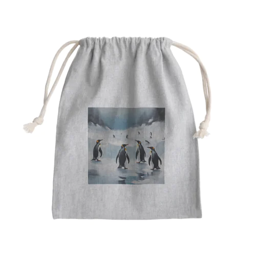 共存を目指すペンギン Mini Drawstring Bag