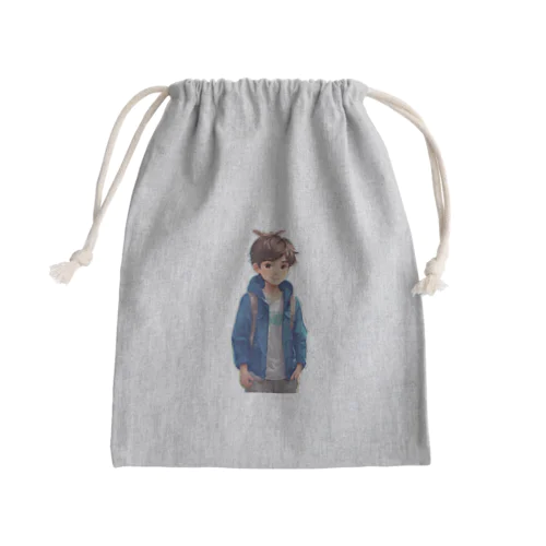 Cute boy A Mini Drawstring Bag