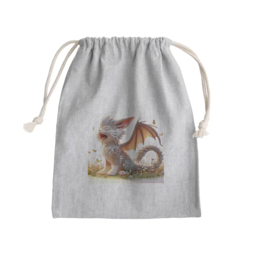 おはようあくび！猫ドラゴン Mini Drawstring Bag