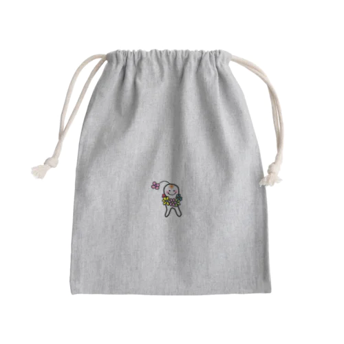 にじいろうちゅうじん Mini Drawstring Bag