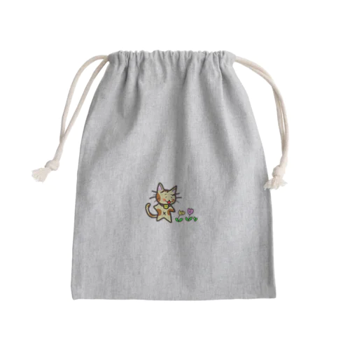 ねこねこニャ Mini Drawstring Bag