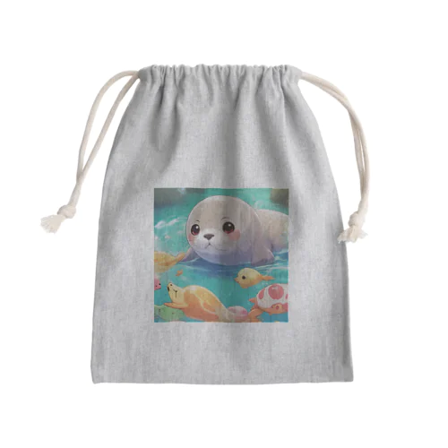 あざらし Mini Drawstring Bag