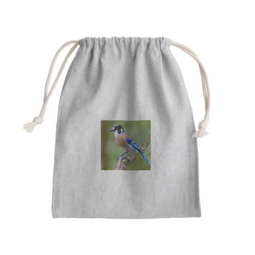 かわいいルリカケス Mini Drawstring Bag