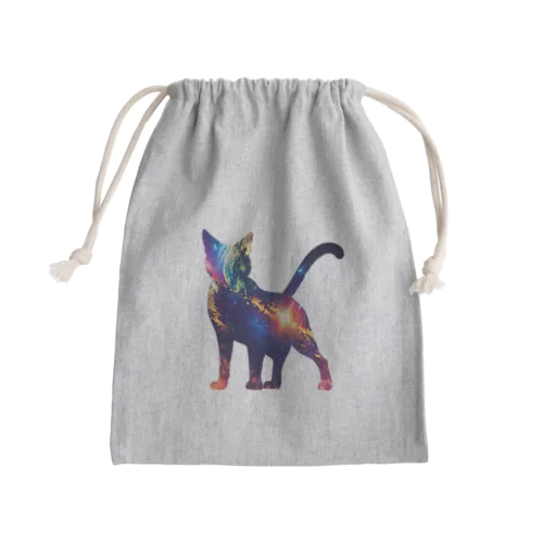 宇宙と猫001 Mini Drawstring Bag