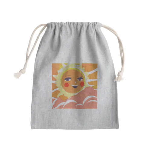 太陽のように明るく元気よく Mini Drawstring Bag