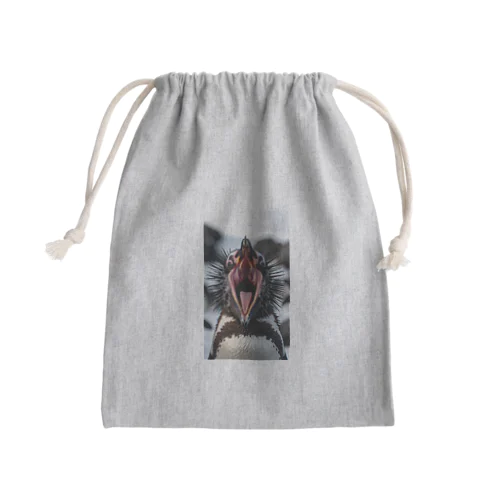 ペンギンの口の中 Mini Drawstring Bag