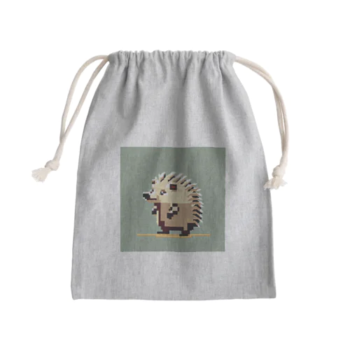 ハリネズミ４ Mini Drawstring Bag