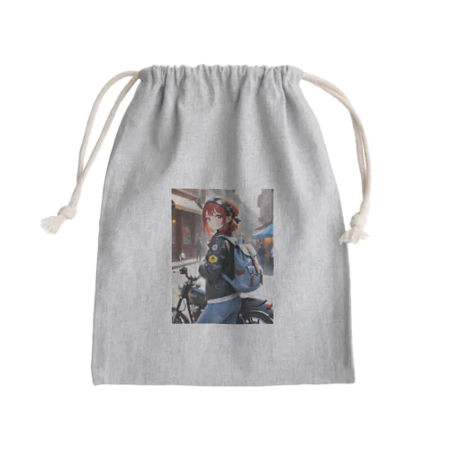 バイク女子そら Mini Drawstring Bag