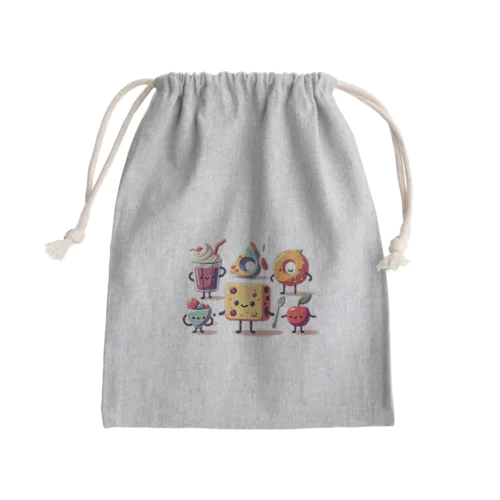 整えない Mini Drawstring Bag