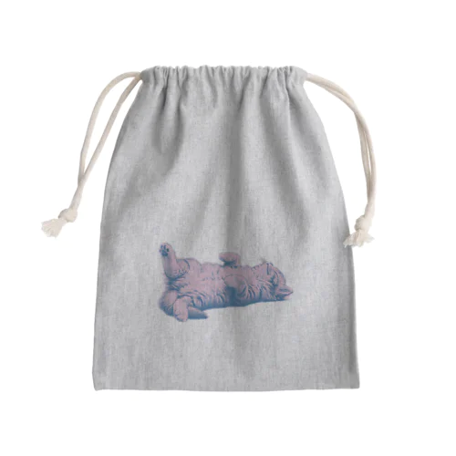 ねこごろり Mini Drawstring Bag