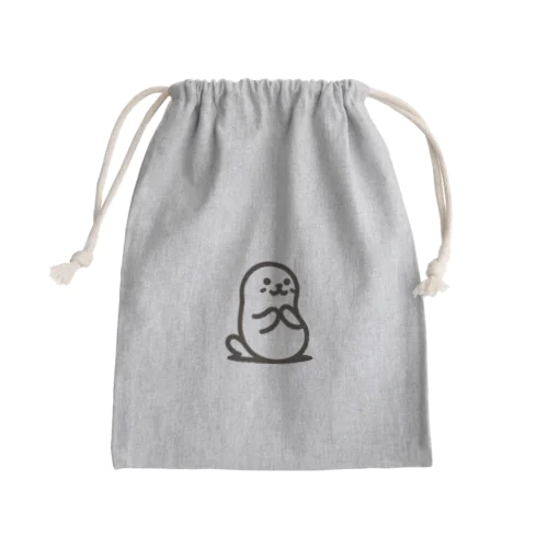 お願いアザラシ Mini Drawstring Bag