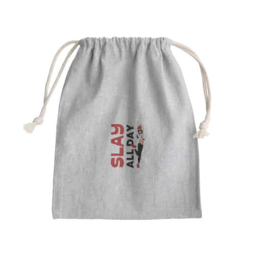 SLAY ALL DAY Mini Drawstring Bag