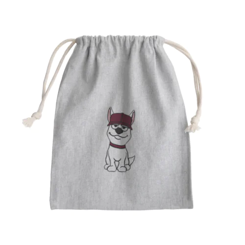 白犬くん Mini Drawstring Bag