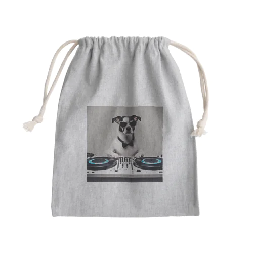 DJ犬 Mini Drawstring Bag