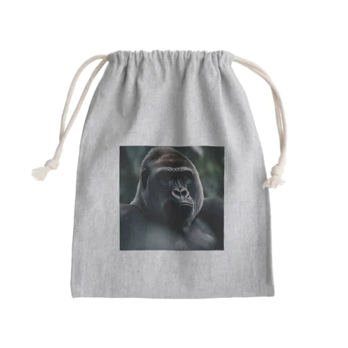 イケメンゴリラ Mini Drawstring Bag