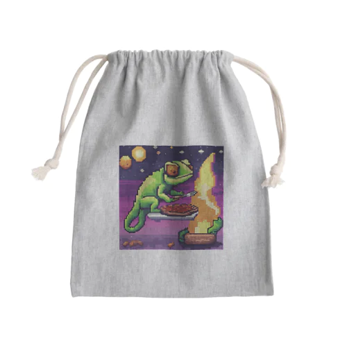 カメレオン宇宙への旅 Mini Drawstring Bag