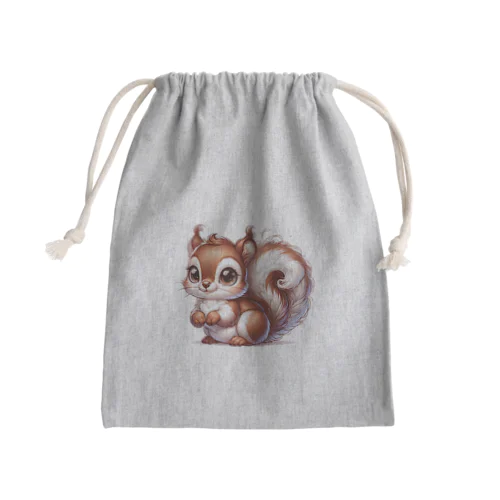 リスの「ナッツィー」 Mini Drawstring Bag