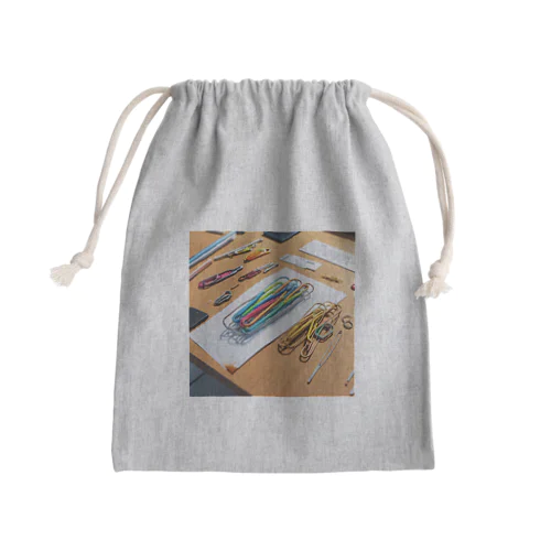 ホッチキスの群衆 Mini Drawstring Bag