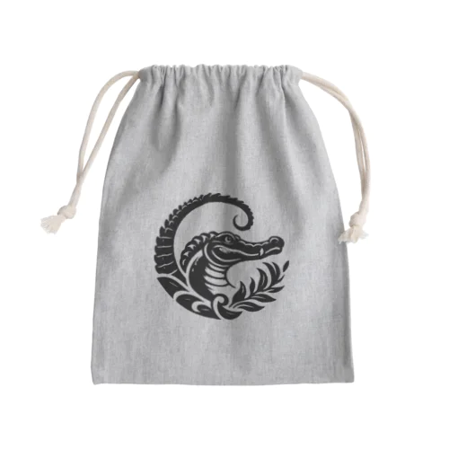 スタイリッシュワニ Mini Drawstring Bag