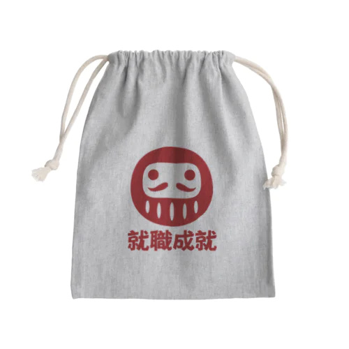 「就職成就」だるま ダルマ 達磨  Mini Drawstring Bag