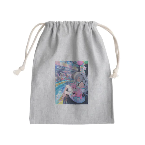 シ一バラダイスで遊ぼう　クニちゃん　2496 Mini Drawstring Bag