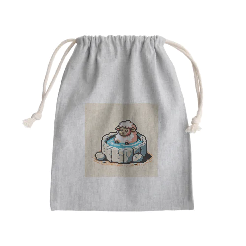 おふろひつじ Mini Drawstring Bag