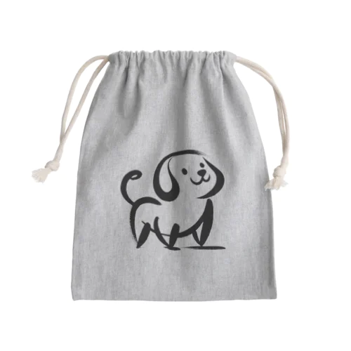 散歩つれてけ Mini Drawstring Bag