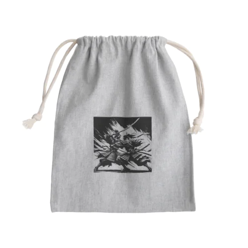 二人のサムライ Mini Drawstring Bag