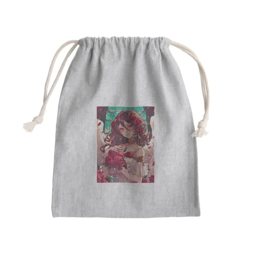 バラ好きの女性　なでしこ1478 Mini Drawstring Bag