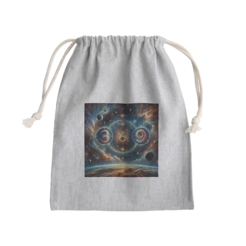 369＝宇宙の法則🎵 Mini Drawstring Bag