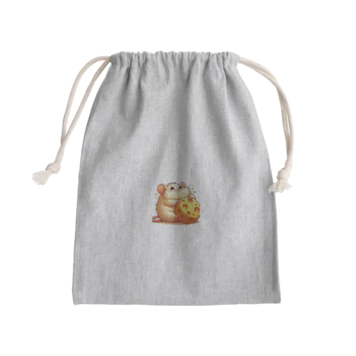 でぶっちょネズミ Mini Drawstring Bag