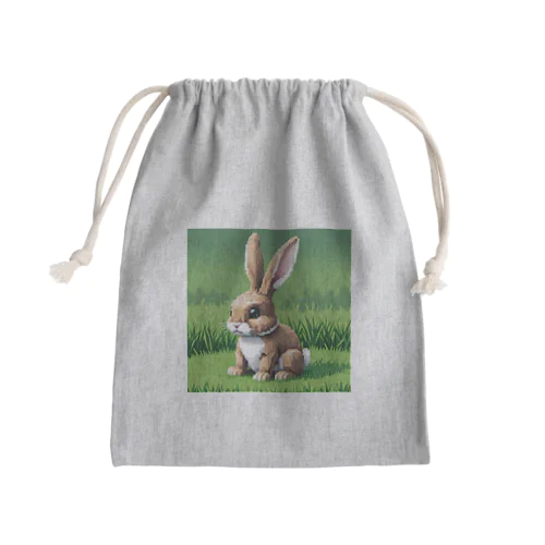 おしゃれうさぎ Mini Drawstring Bag