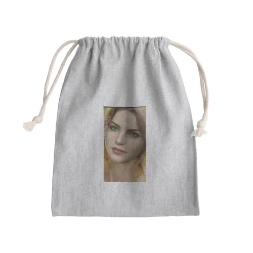 美人な女性 Mini Drawstring Bag
