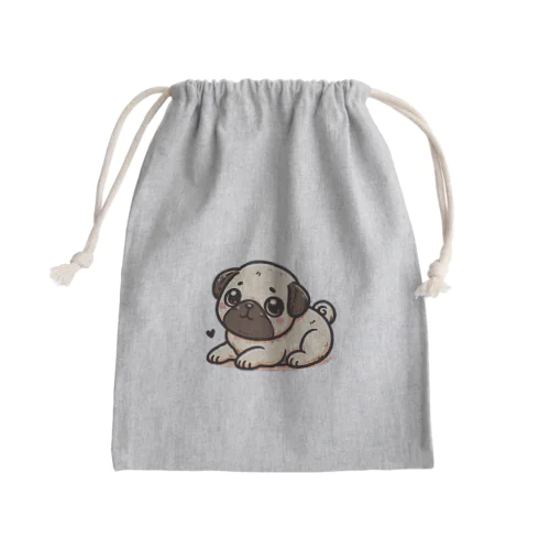 コロコロアニメパグ Mini Drawstring Bag